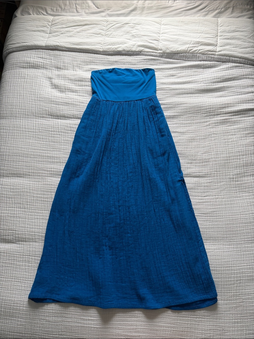LOFT - royal blue strapless dress